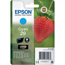 Epson inktcartridge 29, 180 pagina's, OEM C13T29824012, cyaan