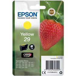 Epson inktcartridge 29, 180 pagina's, OEM C13T29844012, geel