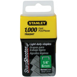 Stanley nietjes type A, 6 mm, doos van 1.000 nietjes