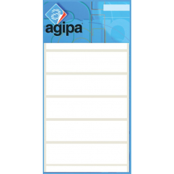 Agipa witte etiketten in etui ft 12 x 18 mm (b x h), 210 stuks, 30 per blad