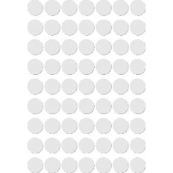 Apli ronde etiketten in etui diameter 10 mm, wit, 378 stuks, 63 per blad (2660)