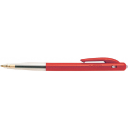 Bic balpen M10 Clic schrijfbreedte 0,4 mm, medium punt, rood