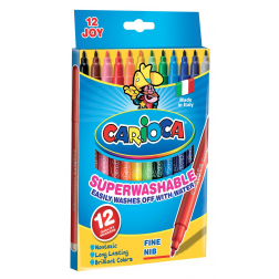 Carioca viltstift Superwashable Joy, 12 stiften in een kartonnen etui