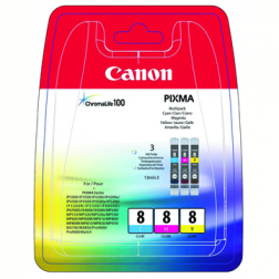 Canon Inktcartridge MultiPack C,M,Y CLI8 - 0621B029