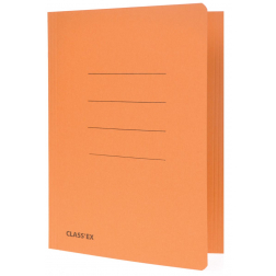 Class'ex dossiermap, 3 kleppen ft 18,2 x 22,5 cm (voor ft schrift), oranje