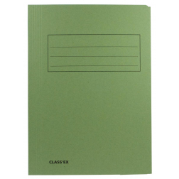 Class'ex dossiermap, 3 kleppen ft 23,7 x 34,7 cm (voor ft folio), groen
