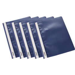 Class'ex snelhechtmap donkerblauw, pak van 5 stuks