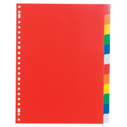 Class'ex tabbladen 12 tabs, 23-gaatsperforatie, PP, geassorteerde kleuren