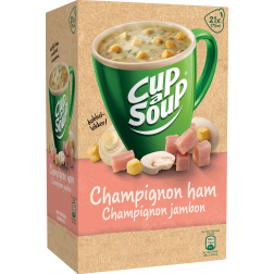 Cup-a-Soup champignon ham, pak van 21 zakjes