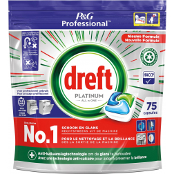 Dreft vaatwasmiddel Platinum Regular, 75 capsules