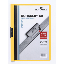 Durable Klemmap Duraclip Original 60 geel