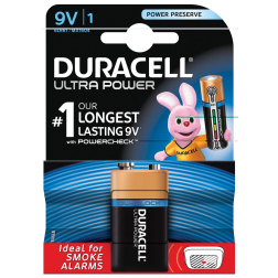 Duracell batterij Ultra Power 9V, op blister