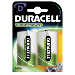 Duracell oplaadbare batterijen D, blister van 2 stuks