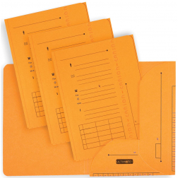 OXFORD Ultimate dossiermap, formaat A4, uit karton, met 2 kleppen, pak van 25 stuks, geel