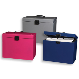 OXFORD Class'n'Go Classic hangmappenkoffer met handvat, formaat A4, uit metaal, geassorteerde kleuren