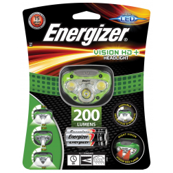 Energizer hoofdlamp Vision HD+, inclusief 3 AAA batterijen, op blister