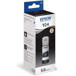 Epson inktfles 104, 4.500 pagina's, OEM C13T00P140, zwart