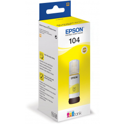 Epson inktfles 104, 7.500 pagina's, OEM C13T00P440, geel