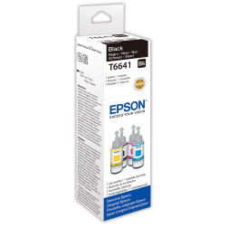 Epson inktfles T664, 4.500 pagina's, OEM C13T664140, zwart