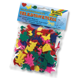 Folia vilt hele jaar geassorteerde vormen, 170 stuks