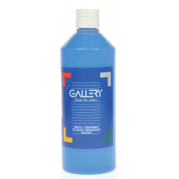 Gallery plakkaatverf, flacon van 500 ml, blauw