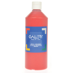 Gallery plakkaatverf, flacon van 500 ml, donkerrood