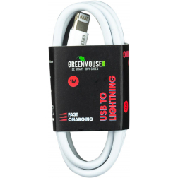 Greenmouse Lightning kabel, USB-A naar 8-pin, 1 m, wit