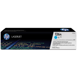 HP toner 126A, 1 000 pagina's, OEM CE311A, cyaan