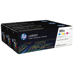 HP International Paper Tonercartridge MultiPack C,M,Y 305A - 2600 pagina's - CF370AM