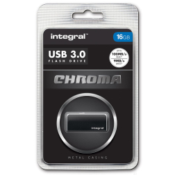 Integral Chroma USB stick 3.0, 16 GB, zwart