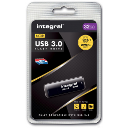 Integral USB stick 3.0, 32 GB, zwart