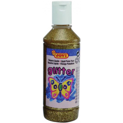 Jovi Plakkaatverf Glitter flacon van 250 ml, goud