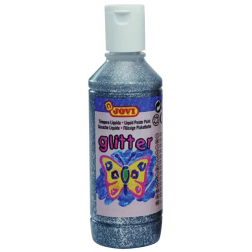 Jovi Plakkaatverf Glitter flacon van 250 ml, zilver