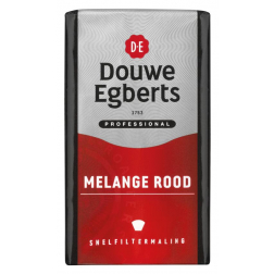 Douwe Egberts koffie, Melange rood, pak van 250 g