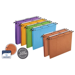 L'Oblique hangmappen voor laden AZO tussenafstand 330 mm (A4), V-bodem, geassorteerde kleuren