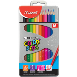 Maped driehoekig kleurpotlood Color'Peps 12 potloden