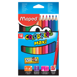 Maped kleurpotlood Color'Peps Jumbo Early Age, 12 potloden in een kartonnen etui