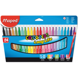 Maped Viltstift Color'Peps 24 stiften in een kartonnen etui