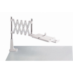 MAUL telefoonarm Classic metaal met tafelklem 8cm, plateau 26x26.5cm, hg 43cm, rekbaar tot 1mt, grijs