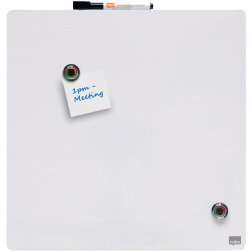 Nobo Mini whiteboard, magnetisch, tegel zonder lijst, 36 x 36 cm