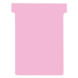 Nobo T-planbordkaarten index 3, ft 120 x 92 mm, roze