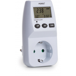 Perel energiemeter, 230 V, 16 A, wit, voor Nederland