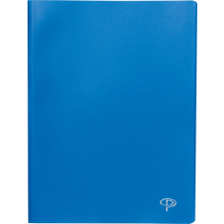 Pergamy showalbum, voor ft A4, met 20 transparante tassen, blauw