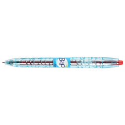 Pilot B2P gelroller, intrekbaar, medium punt, 0,4 mm, rood