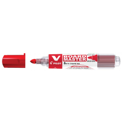 Pilot V-Board Master whiteboardmarker, ronde punt, 2,3 mm, rood