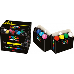 Posca MOP'R paintmarker PCM-22, doos van 8 stuks, assorti