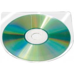 Q-CONNECT CD hoes zelfklevend met tab PP 10 stuks