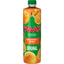 Raak siroop sinaasappel, fles van 75 cl