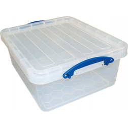 Really Useful Box opbergdoos 23,5 l, nestbaar, transparant