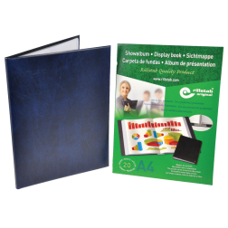 Rillstab showalbum A4 100 tassen, blauw